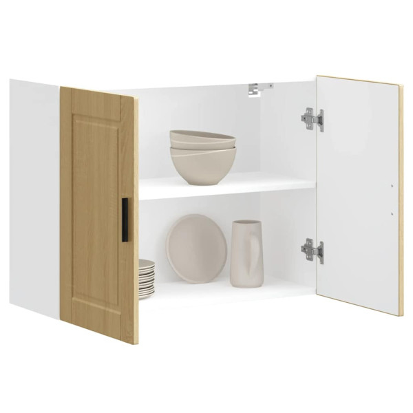 Mueble de pared cocina madera contrachapada Porto roble sonoma Mueble de pared cocina madera contrachapada Porto roble sonoma D
