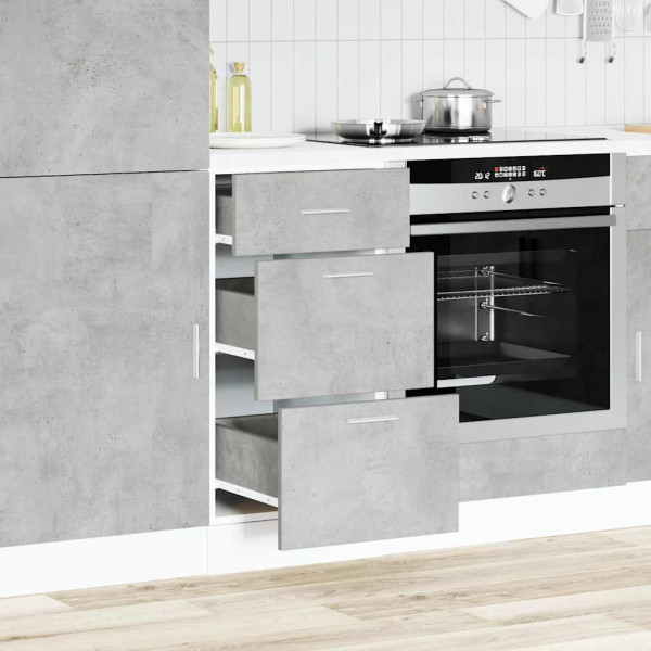 Armario bajo de madera de ingeniería gris hormigón 40x46x81.5cm Armario bajo de madera de ingeniería gris hormigón 40x46x81.5cm D