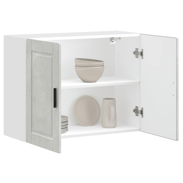 Armario de pared cocina Porto madera ingeniería gris hormigón Armario de pared cocina Porto madera ingeniería gris hormigón D