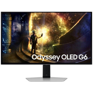 Smart monitor gaming curvo samsung oled odyssey g6 s27dg610su 27'/ qhd/ 0.03ms/ 240hz/ va/ regulable en altura/ smart tv/ plata D