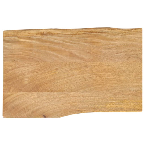 Tablero de mesa borde natural madera maciza mango 60x40x2.5 cm Tablero de mesa borde natural madera maciza mango 60x40x2.5 cm D