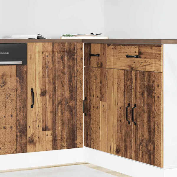 Mueble bajo fregadero Lucca madera contrachapada madera antigua Mueble bajo fregadero Lucca madera contrachapada madera antigua D