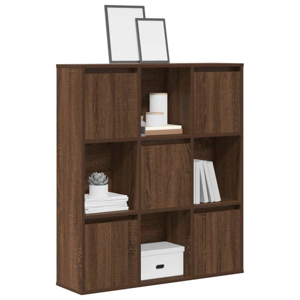 Estantería de madera de ingeniería marrón roble 89x24x101.5 cm Estantería de madera de ingeniería marrón roble 89x24x101.5 cm D