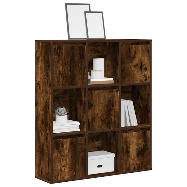 Estantería madera de ingeniería roble ahumado 89x24x101.5 cm Estantería madera de ingeniería roble ahumado 89x24x101.5 cm D