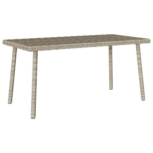 Mesa centro jardín rectangular gris claro 80x40x37cm D