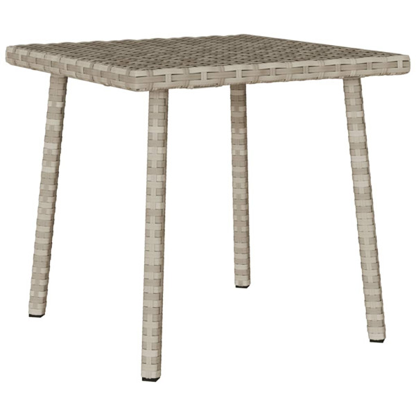 Mesa centro jardín rectangular gris claro 40x40x37cm Mesa centro jardín rectangular gris claro 40x40x37cm D
