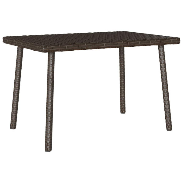 Mesa centro jardín rectangular marrón 60x40x37 cm Mesa centro jardín rectangular marrón 60x40x37 cm D