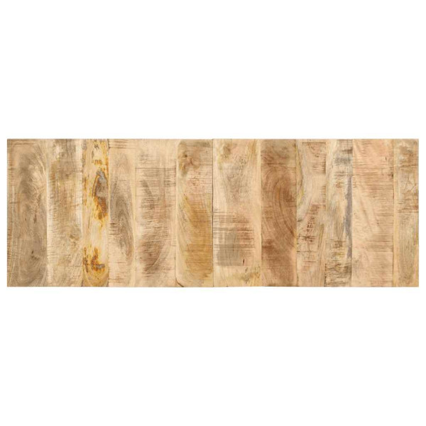 Cabecero de cama 140 cm madera maciza de mango rugoso Cabecero de cama 140 cm madera maciza de mango rugoso D