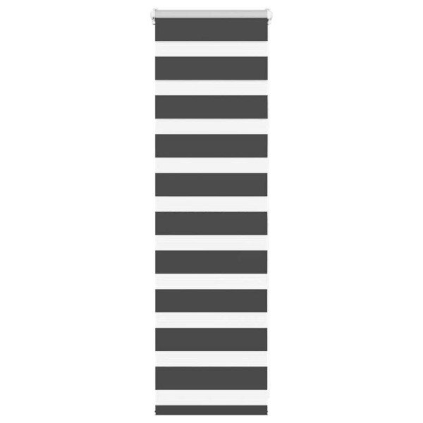 Estor cebra negro 40x100 cm tejido ancho 35.9 cm poliéster D