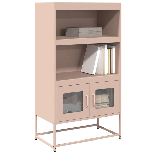 Aparador de acero rosa 68x39x123 cm Aparador de acero rosa 68x39x123 cm D