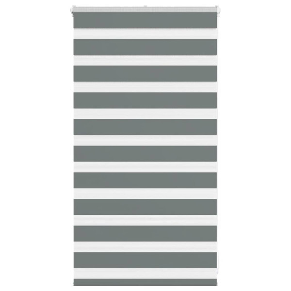 Estor cebra gris oscuro 85x100cm tejido ancho 80.9 cm poliéster D