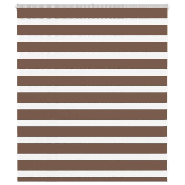 Estor cebra marrón 120x100 cm tejido ancho 115.9 cm poliéster D