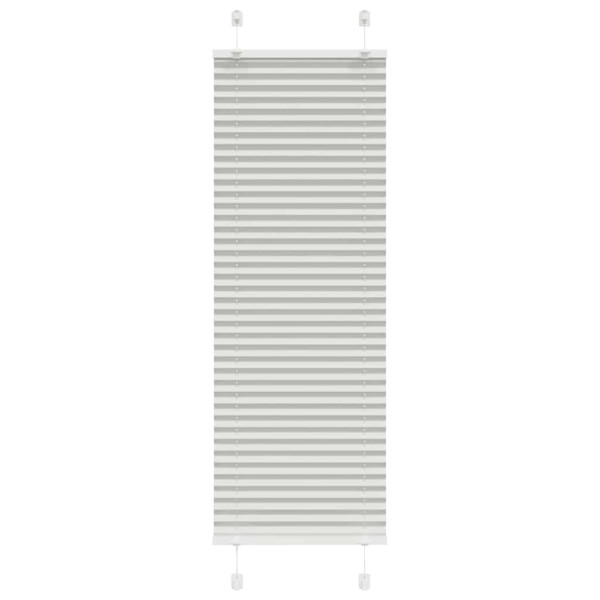 Estor Plisado gris claro 40x100 cm Tela Ancho 39.4 cm Poliéster D