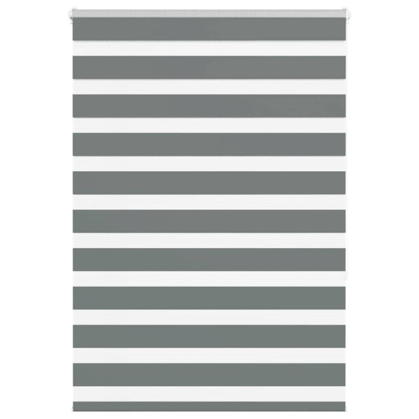 Estor cebra gris oscuro 95x150cm tejido ancho 90.9 cm poliéster D