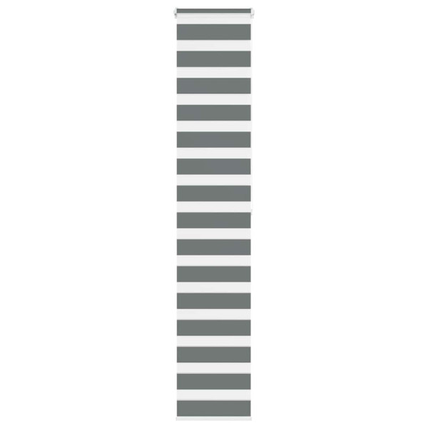 Estor cebra gris oscuro 40x200cm tejido ancho 35.9 cm poliéster D