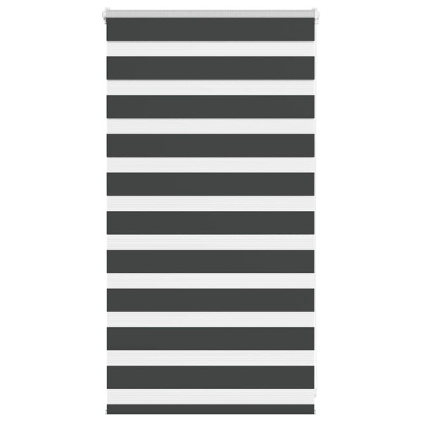 Estor cebra negro 70x100 cm tejido ancho 65.9 cm poliéster D