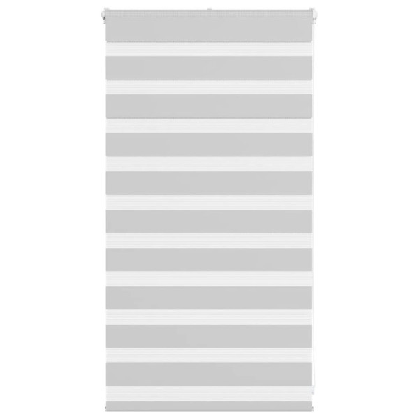 Estor cebra gris claro 85x100cm tejido ancho 80.9 cm poliéster D
