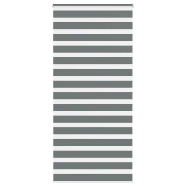 Estor cebra gris oscuro tejido ancho 110.9 cm poliéster D