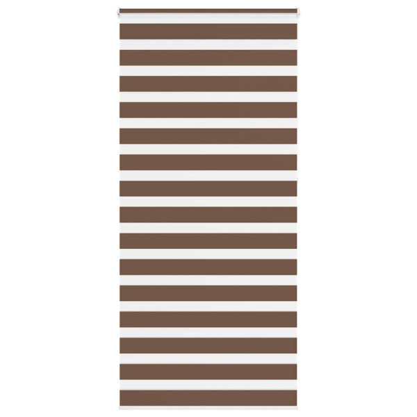 Estor cebra marrón 115x230 cm tejido ancho 110.9 cm poliéster D