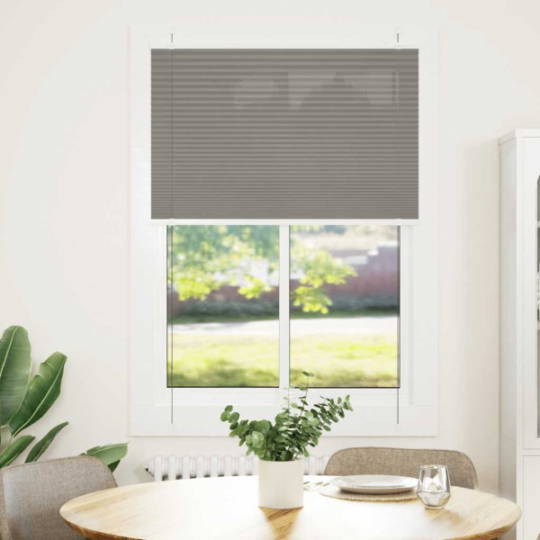 Estor Plisado Antracita 100x100 cm Tela Ancho 99.4 cm Poliéster D