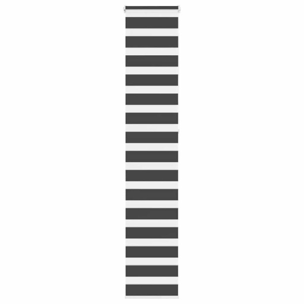 Estor cebra negro 40x230 cm tejido ancho 35.9 cm poliéster D