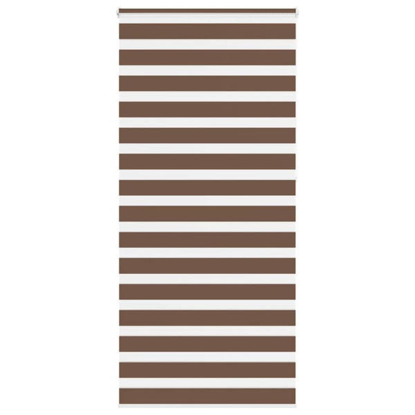 Estor cebra marrón 110x230 cm tejido ancho 105.9 cm poliéster D