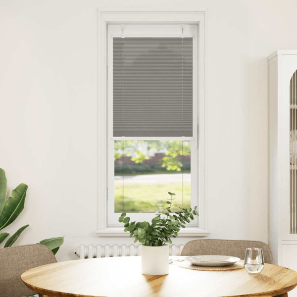 Estor Plisado Antracita 45x100 cm Tela Ancho 44.4 cm Poliéster D