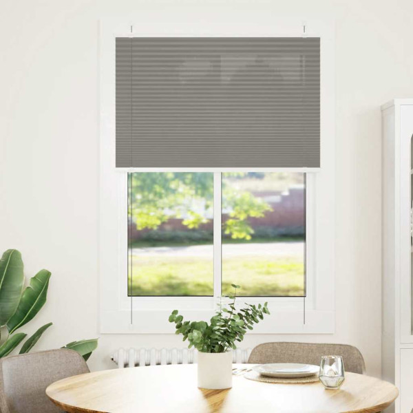 Estor Plisado Antracita 85x100 cm Tela Ancho 84.4 cm Poliéster D