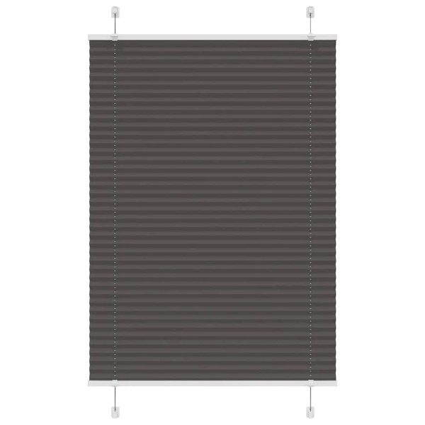 Estor Plisado negro 85x100 cm Tela Ancho 84.4 cm Poliéster D