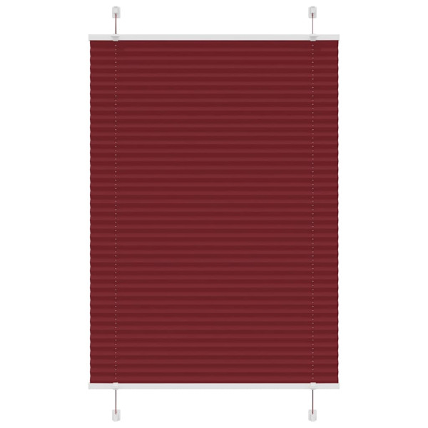 Estor Plisado rojo burdeos 85x100 cm Tela Ancho 84.4 cm D