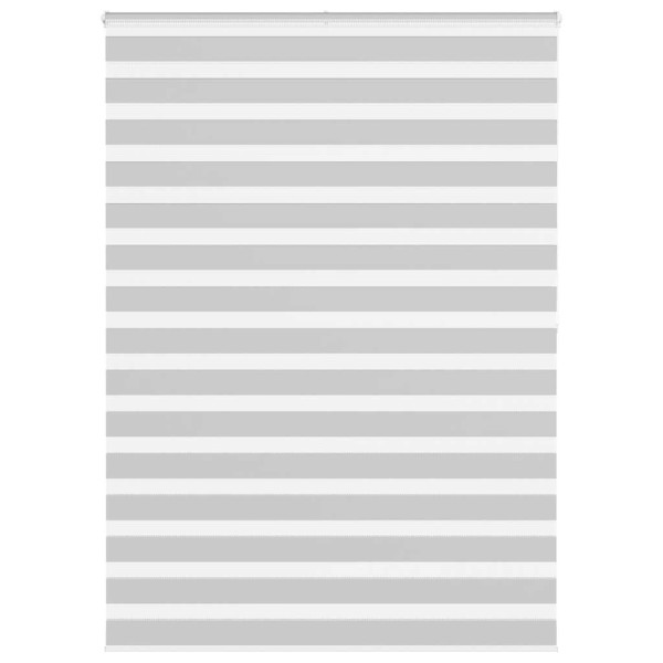 Estor cebra gris claro 160x200cm tejido ancho 155.9cm poliéster D
