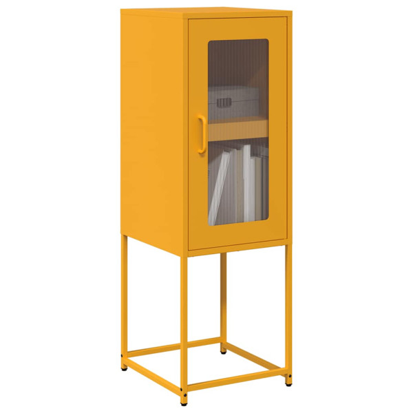 Aparador de acero laminado en frío amarillo 36x39x107 cm D