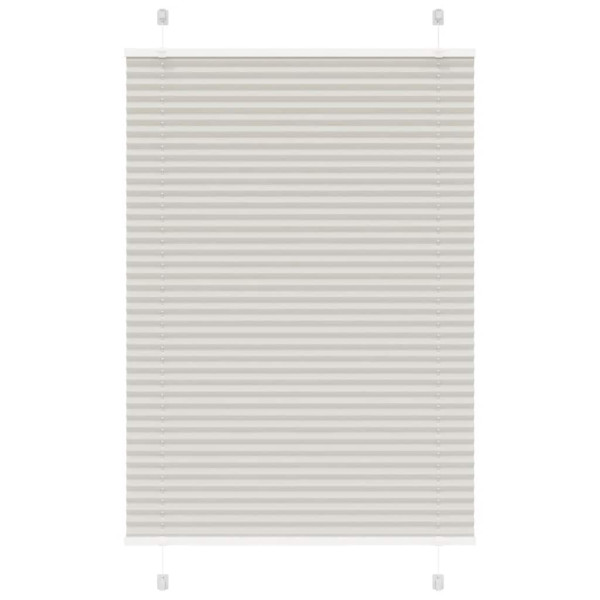 Estor Plisado gris claro 95x100 cm Tela Ancho 94.4 cm Poliéster D