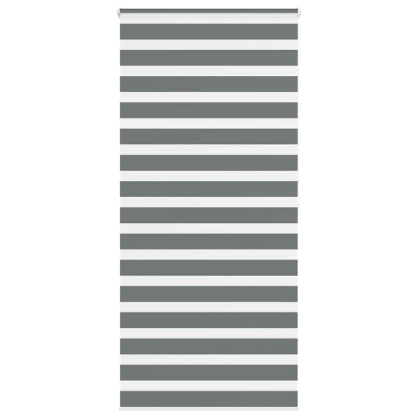 Estor cebra gris oscuro 95x200cm tejido ancho 90.9 cm poliéster D
