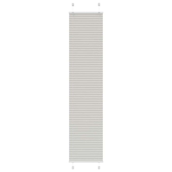 Estor Plisado gris claro 40x200 cm Tela Ancho 39.4 cm Poliéster D