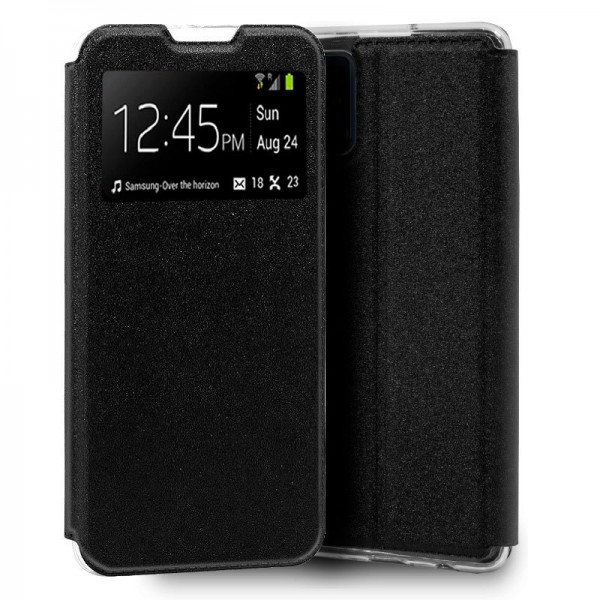 Funda Flip Cover Samsung A715 Galaxy A71 Liso Negro D