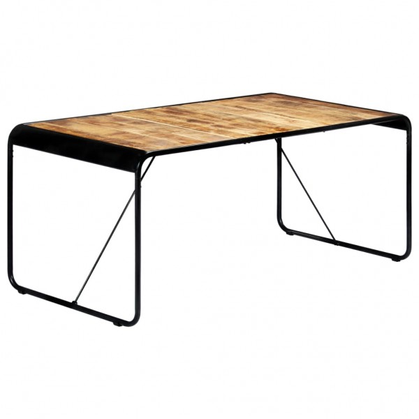 Mesa de jantar madeira maciça de mangue em bruto 180x90x76 cm D