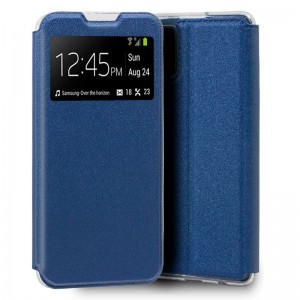 Funda Flip Cover Samsung A715 Galaxy A71 Liso Azul D