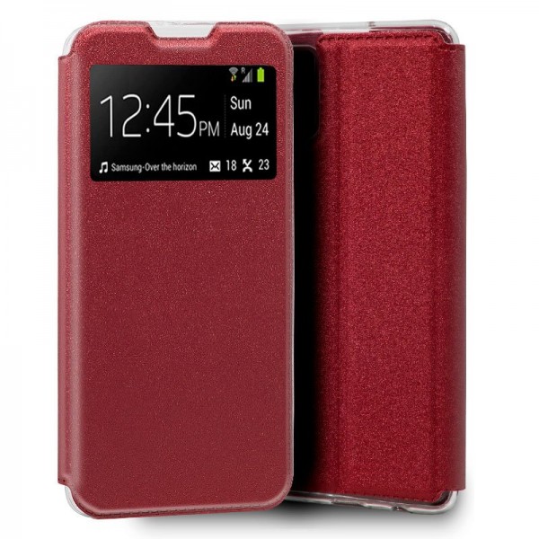 Fundação COOL Capa de Flip para Samsung A715 Galaxy A71 Red Lise D