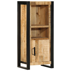 Armario de baño madera maciza de mango 40x30x90 cm D