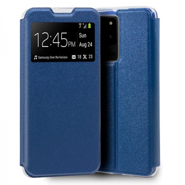 Fundação COOL Capa de Flip para Samsung G988 Galaxy S20 Ultra 5G luz azul D