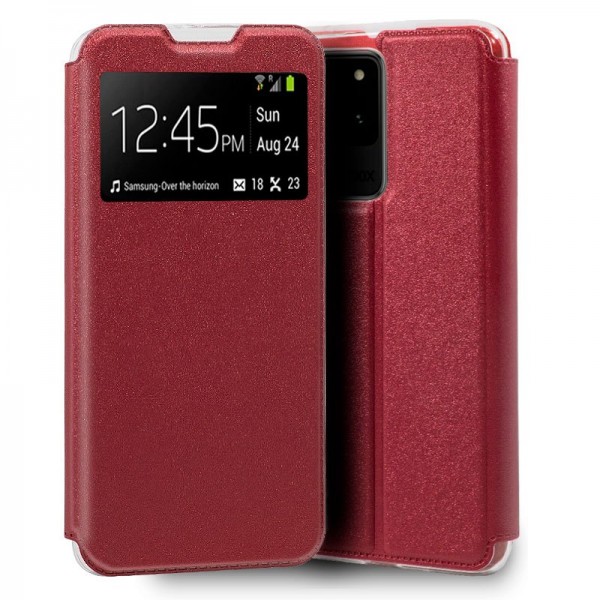 Funda Flip Cover Samsung G988 Galaxy S20 Ultra 5G Liso Rojo D