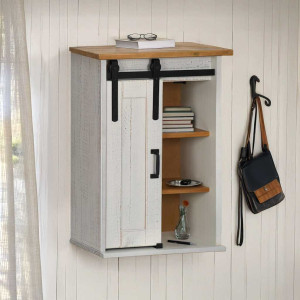 Armario colgante HALDEN con puerta corredera 49x22.5x70 cm pino D