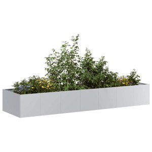 Jardinera 280x80x40 cm de acero galvanizado D