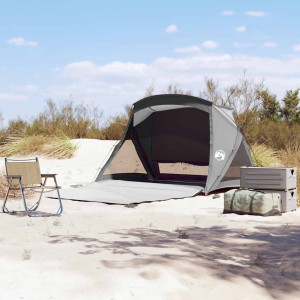 Tienda de playa para 2 personas impermeable gris D