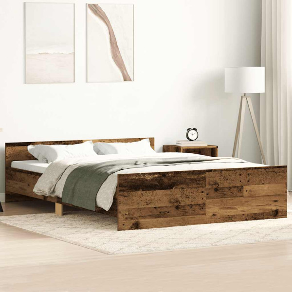 Estructura de cama sin colchón madera antigua 120x200 cm Estructura de cama sin colchón madera antigua 120x200 cm D