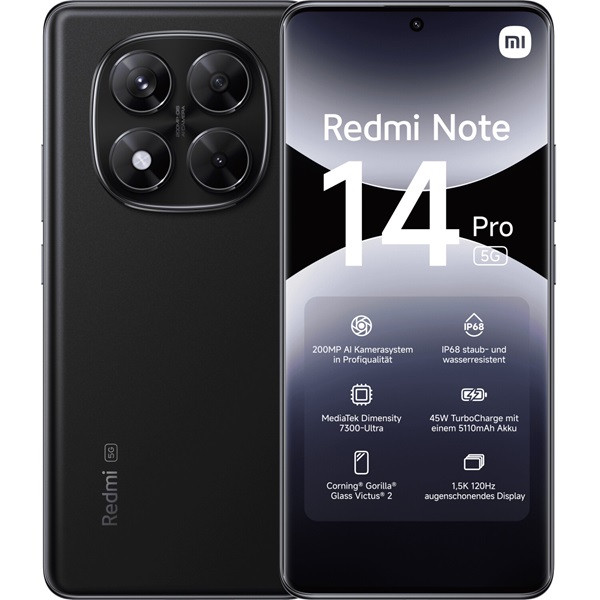 Xiaomi Redmi Note 14 Pro 5G dual sim 8GB RAM 256GB negro D