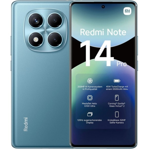 Xiaomi Redmi Note 14 Pro dual sim 8GB RAM 256GB azul D