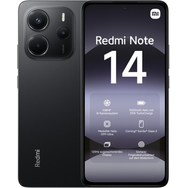 Xiaomi Redmi Note 14 dual sim 8GB RAM 256GB negro D