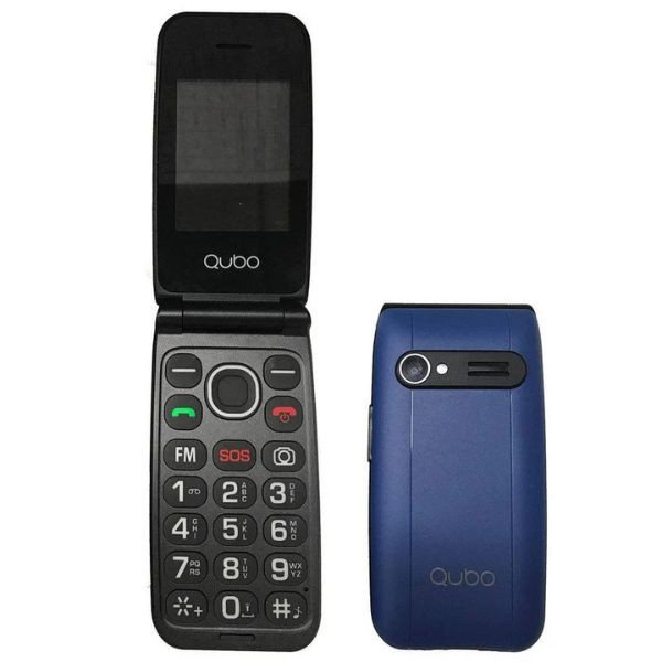 Teléfono móvil qubo neonw-sos para personas mayores/ azul D